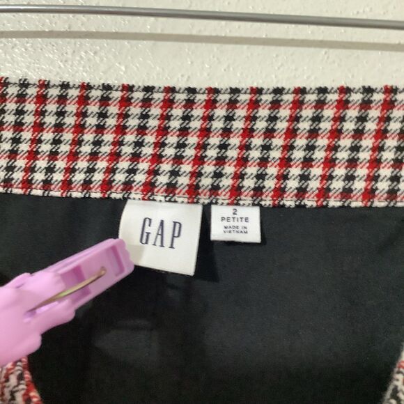 Gap Houndstooth Preppy Academic College Back to School Mini Pencil Skirt 2P - Picture 7 of 8